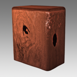 Rusic Solid Wood Urn