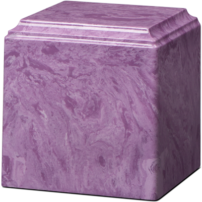 Purple Cube Urn