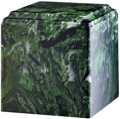 Green Ascota Cube Urn
