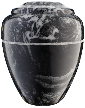 Black Marlin Keepsake  Vase Urn