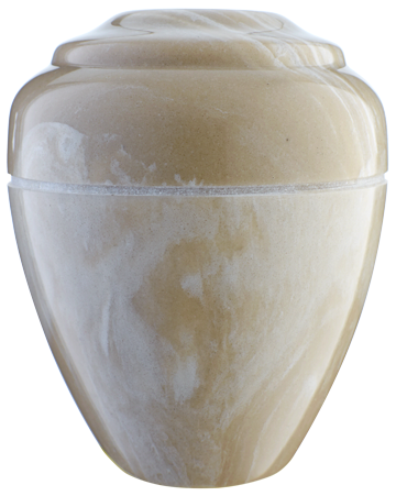 Cream Mocha Keepsake Vase Urn