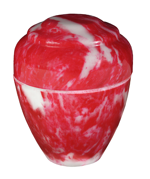 Cherry Red Keepsake Vase Urn