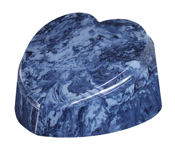 Midnight Blue Heart Urn